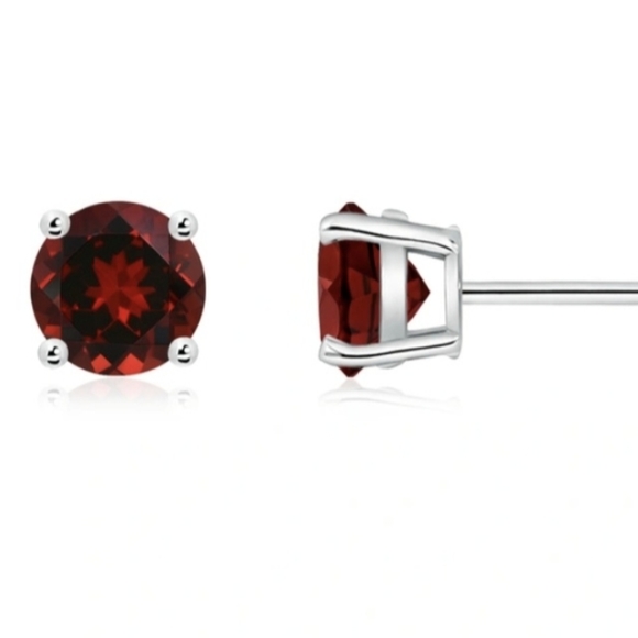 ANGARA GARNET EARRINGS - Picture 11 of 14